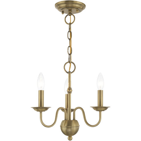 Livex Lighting Windsor 5 Light Antique Brass Chandelier 52165-01