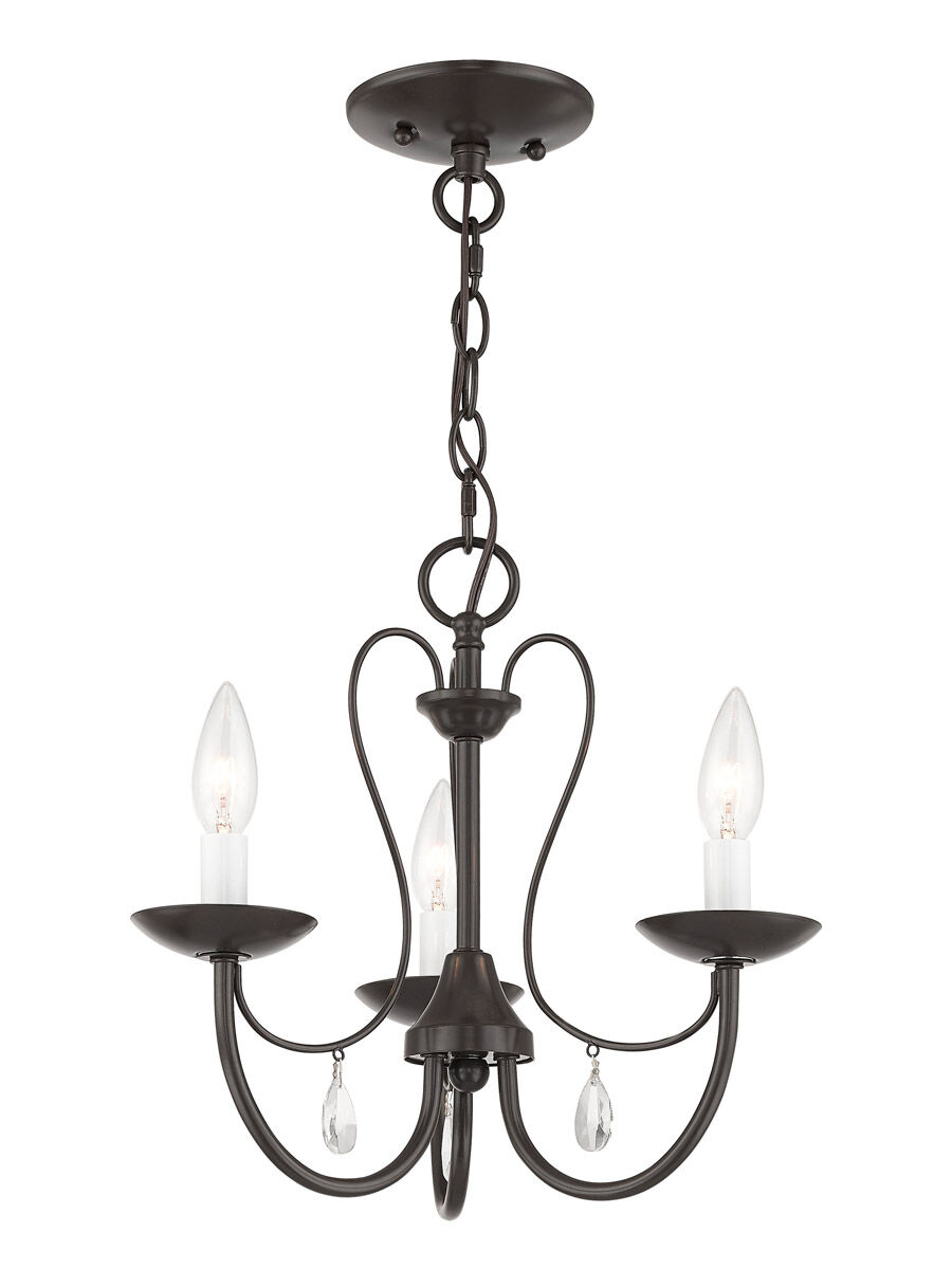 Mirabella 3 Light 14.5 inch English Bronze Chandelier Ceiling Light