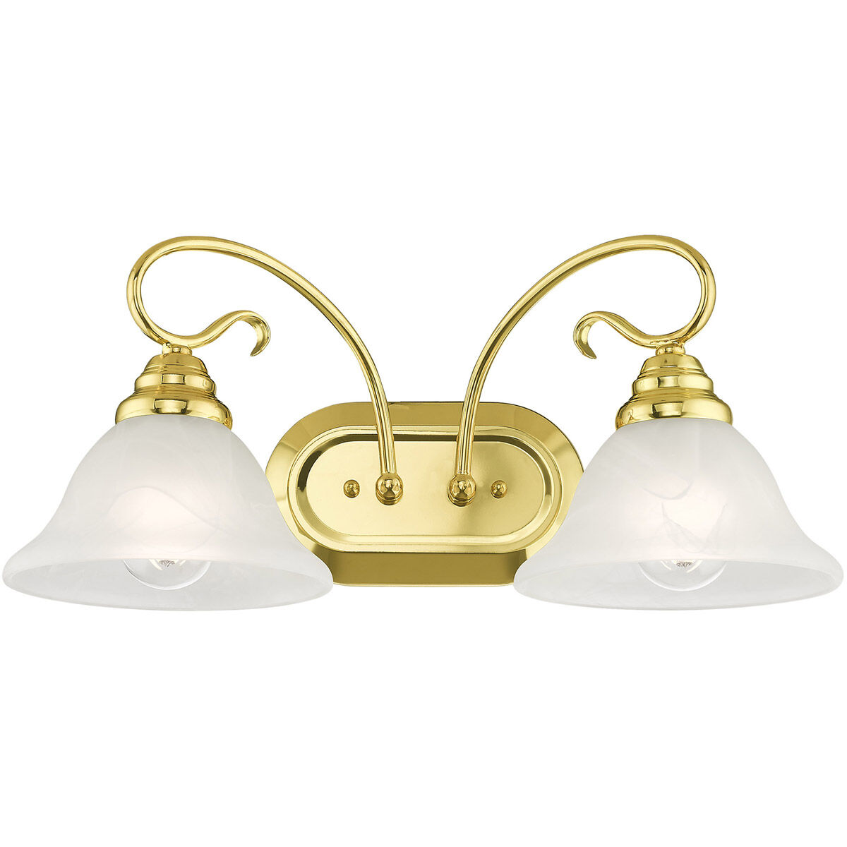 Coronado 2 Light 19 inch Polished Brass Bath Vanity Wall Light