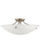 Oasis 4 Light 24 inch Brushed Nickel Semi-Flush Mount Ceiling Light