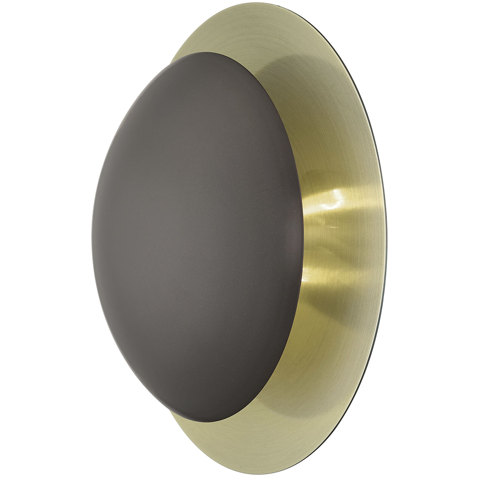 Ventura 2 Light 11 inch English Bronze with Antique Brass Reflector Semi-Flush/Wall Sconce Ceiling Light, Medium