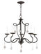 Callisto 5 Light 24 inch English Bronze Chandelier Ceiling Light