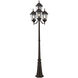 Hamilton 4 Light 95 inch Bronze Outdoor 4 Head Post