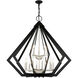 Prism 15 Light 42 inch Black Foyer Chandelier Ceiling Light 