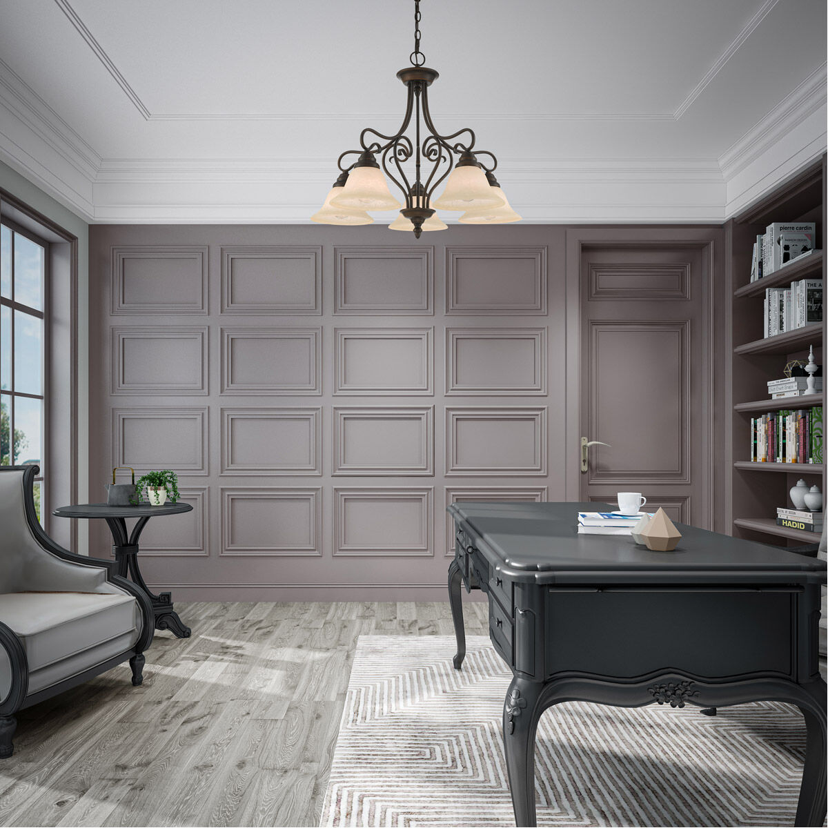 Coronado 5 Light 26 inch Imperial Bronze Chandelier Ceiling Light