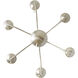 Williamsburgh 6 Light 24 inch Brushed Nickel Chandelier Ceiling Light