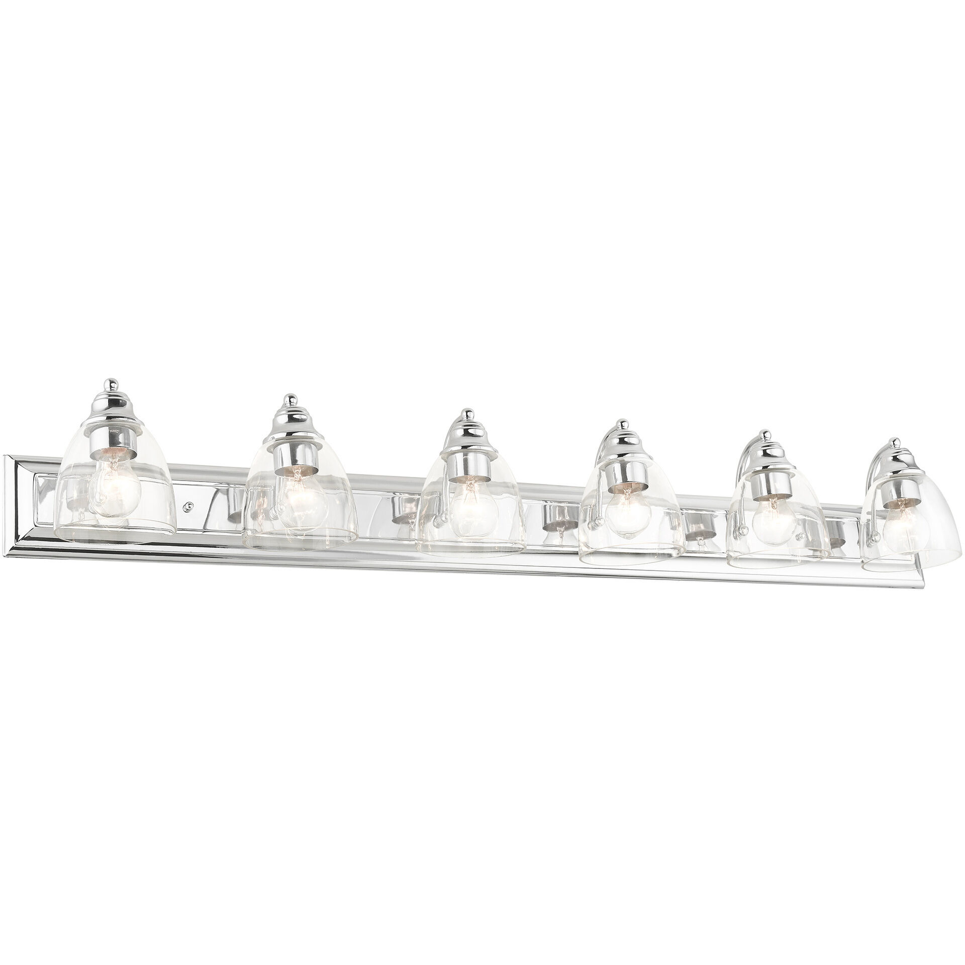 Birmingham 6 Light 48 inch Polished Chrome Vanity Sconce Wall Light