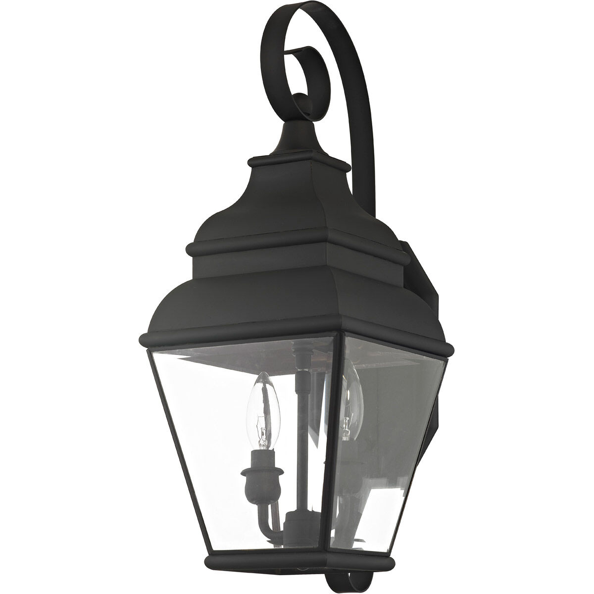Exeter 2 Light 22 inch Black Outdoor Wall Lantern 
