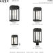 York 2 Light 19 inch Black Outdoor Wall Lantern