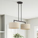 Bellingham 2 Light 35 inch Bronze Linear Chandelier Ceiling Light, Large