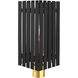 Greenwich 1 Light 20 inch Black with Satin Brass Accents Outdoor Post Top Lantern