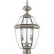 Monterey 2 Light 22 inch Brushed Nickel Outdoor Post Top Lantern