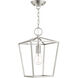Devone 1 Light 10 inch Brushed Nickel Convertible Semi Flush/Lantern Ceiling Light