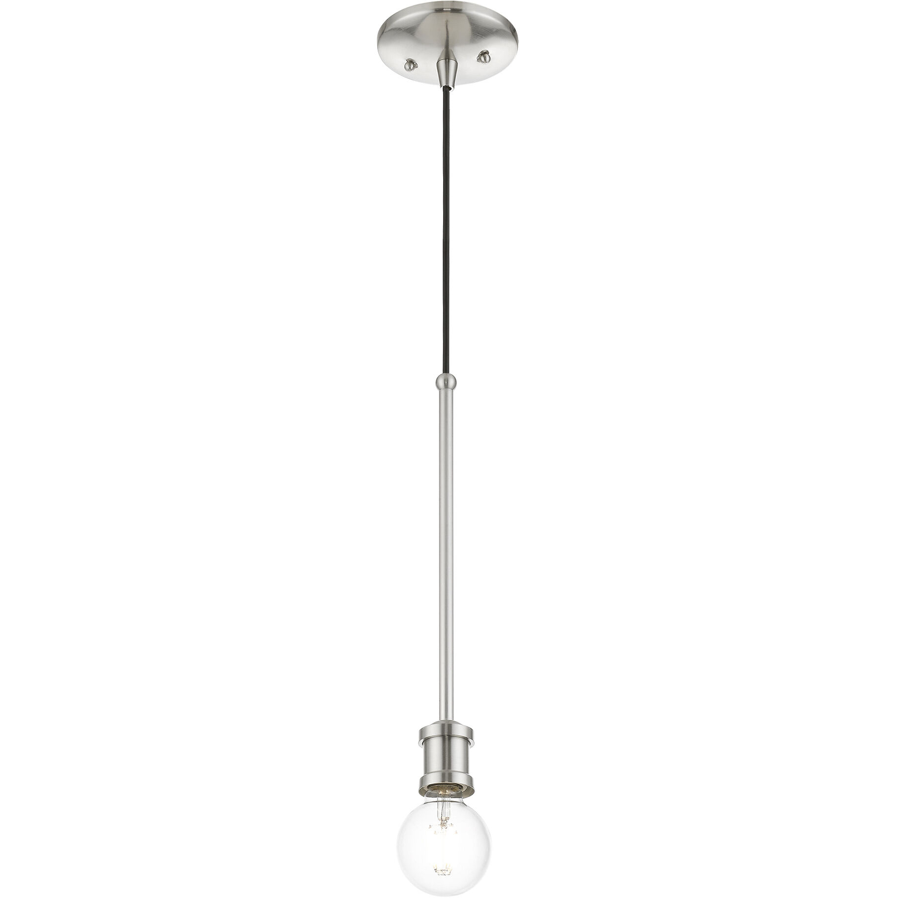 Lansdale 1 Light 5 inch Brushed Nickel Single Pendant Ceiling Light, Single