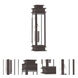 Princeton 1 Light 20.25 inch Bronze Outdoor Wall Lantern