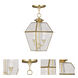 Westover 2 Light 9 inch Polished Brass Medium Outdoor Pendant Lantern