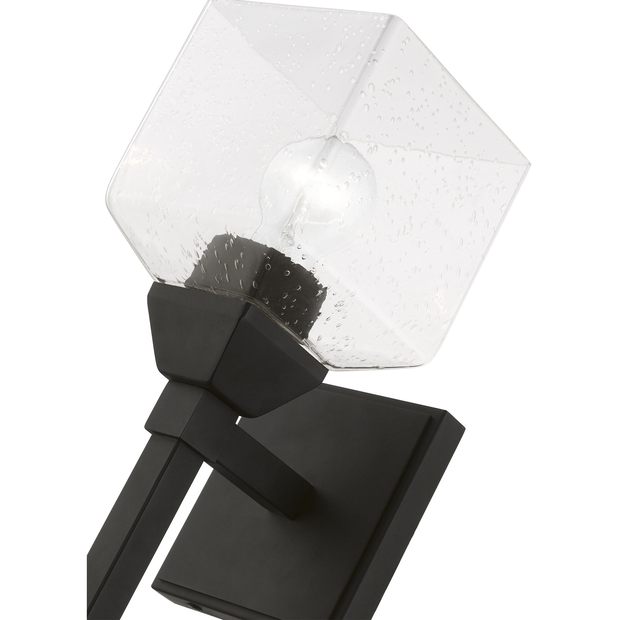 Aragon 1 Light 5 inch Black Vanity Sconce Wall Light