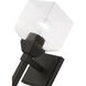 Aragon 1 Light 5 inch Black Vanity Sconce Wall Light
