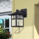 Crestlake 1 Light 11.5 inch Textured Black Outdoor Wall Lantern