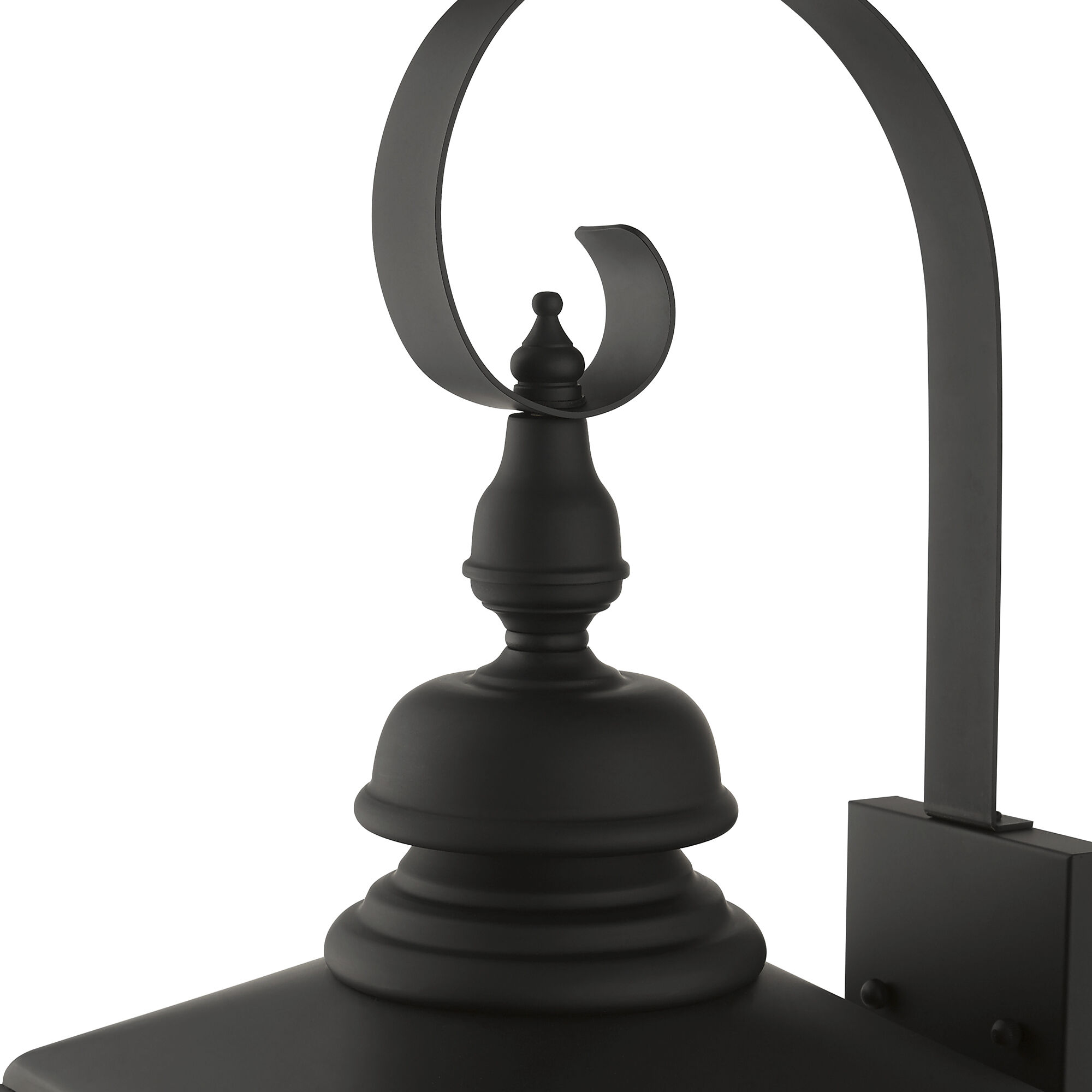 Adams 3 Light 10.63 inch Black with Brushed Nickel Finish Cluster Outdoor Large Wall Lantern Wall Light