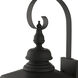 Adams 3 Light 10.63 inch Black with Brushed Nickel Finish Cluster Outdoor Large Wall Lantern Wall Light