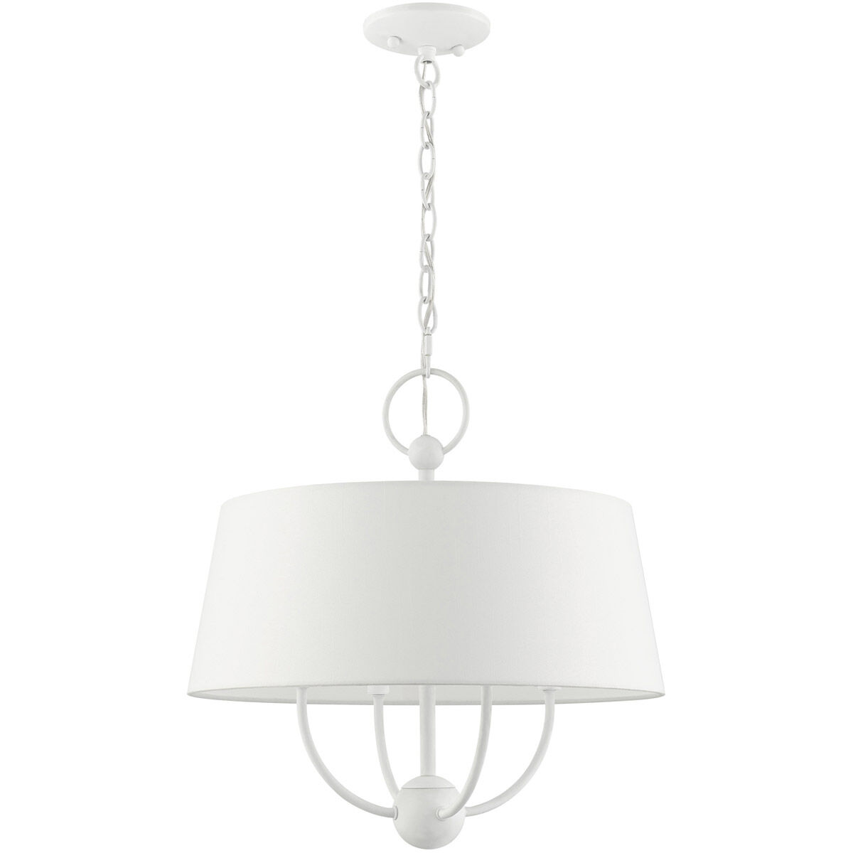 Ridgecrest 4 Light 18 inch White Pendant Chandelier Ceiling Light