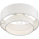 Manorwood 3 Light 15 inch Soft Gold Semi-Flush Ceiling Light