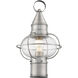 Newburyport 1 Light 15 inch Brushed Nickel Outdoor Post Top Lantern
