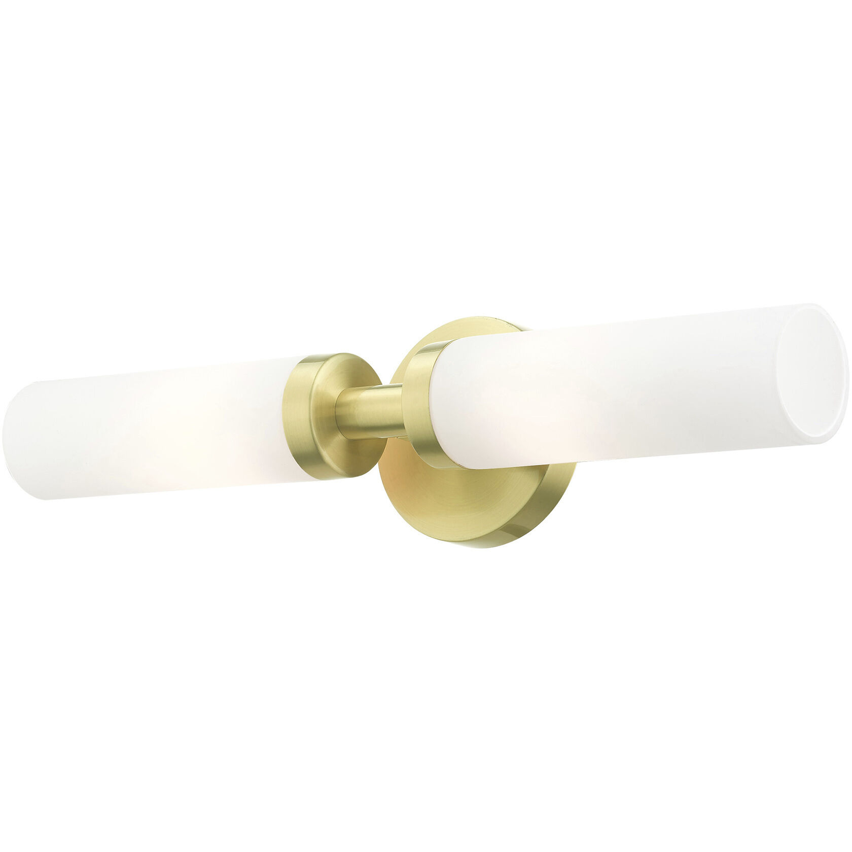 Aero 2 Light 18 inch Satin Brass ADA Vanity Sconce Wall Light