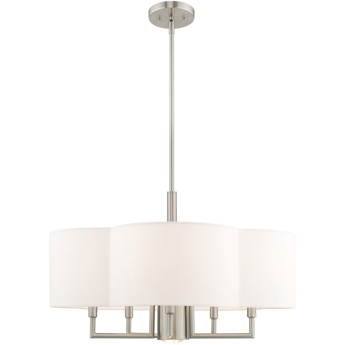 Chelsea 6 Light 24 inch Brushed Nickel Pendant Chandelier Ceiling Light