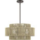 Acordia 5 Light 22 inch English Bronze Pendant Chandelier Ceiling Light