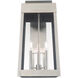 Oslo 3 Light 20 inch Brushed Nickel Outdoor Wall Lantern