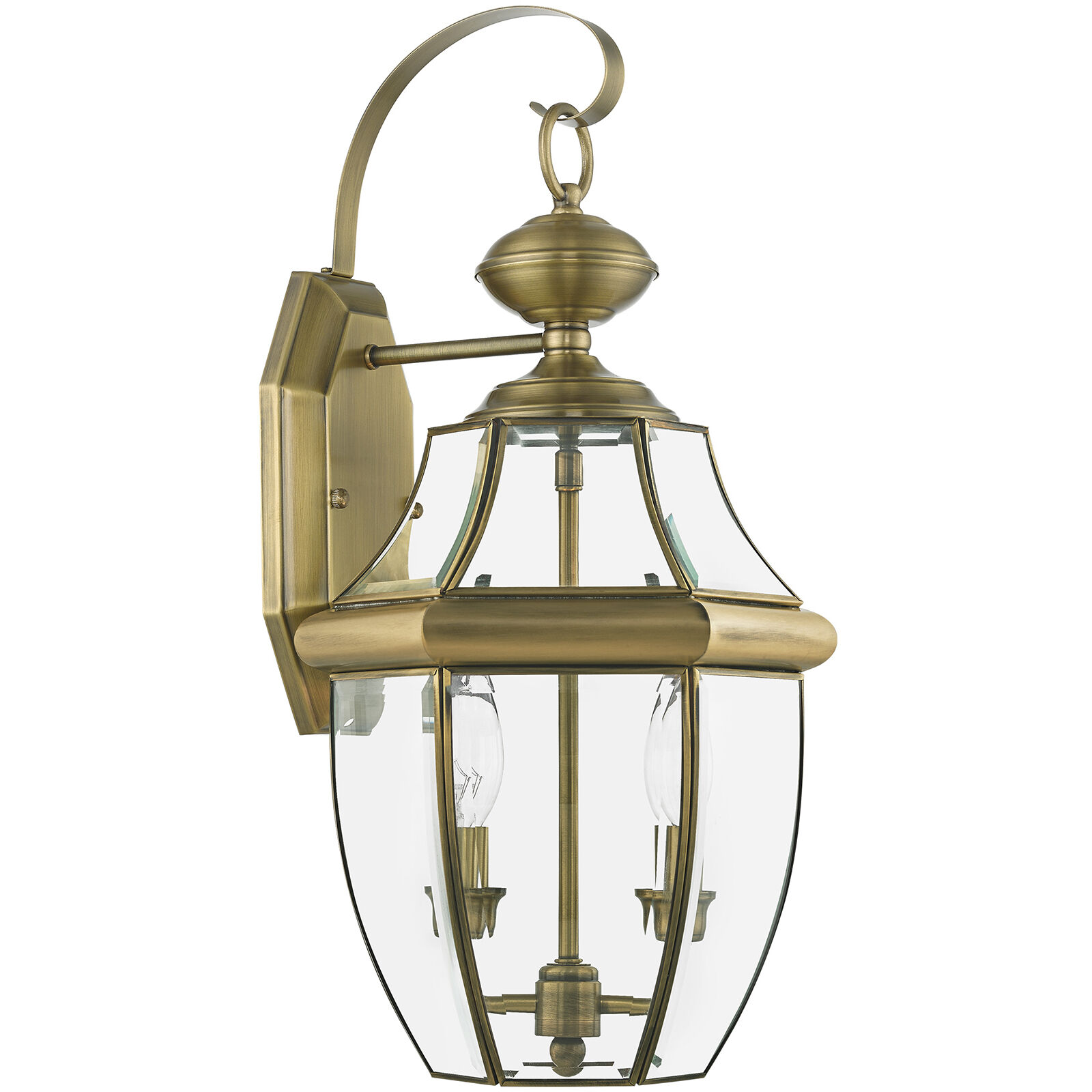 Monterey 2 Light 20 inch Antique Brass Outdoor Wall Lantern