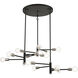 Bannister 15 Light 41.25 inch Black with Brushed Nickel Accents Extra Large Chandelier Ceiling Light