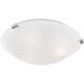 Oasis 3 Light 17 inch Brushed Nickel Semi-Flush Mount Ceiling Light