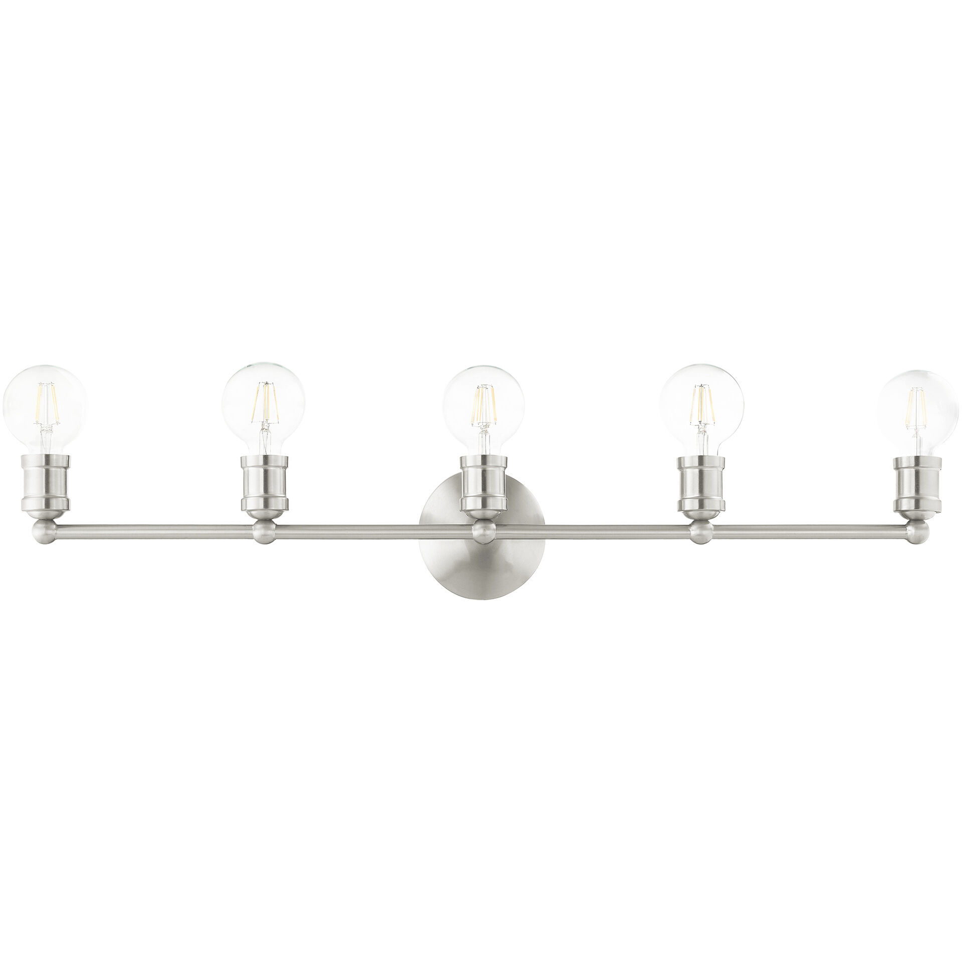 Lansdale 5 Light 34 inch Brushed Nickel Vanity Sconce Wall Light