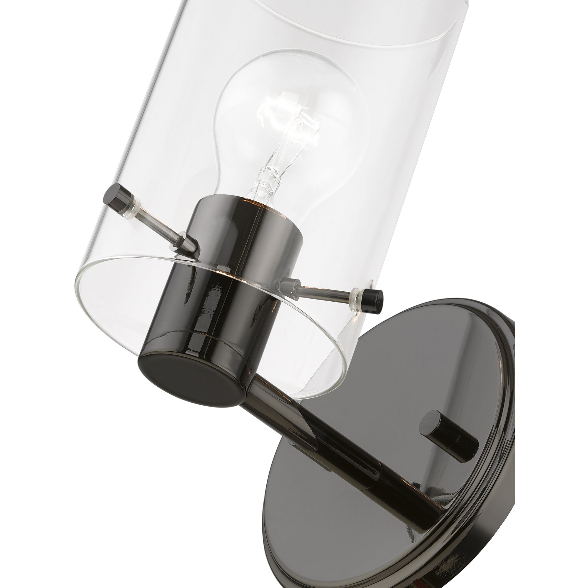 Munich 1 Light 5 inch Black Chrome Single Sconce Wall Light, Single