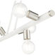 Bannister 6 Light 37 inch White Linear Chandelier Ceiling Light