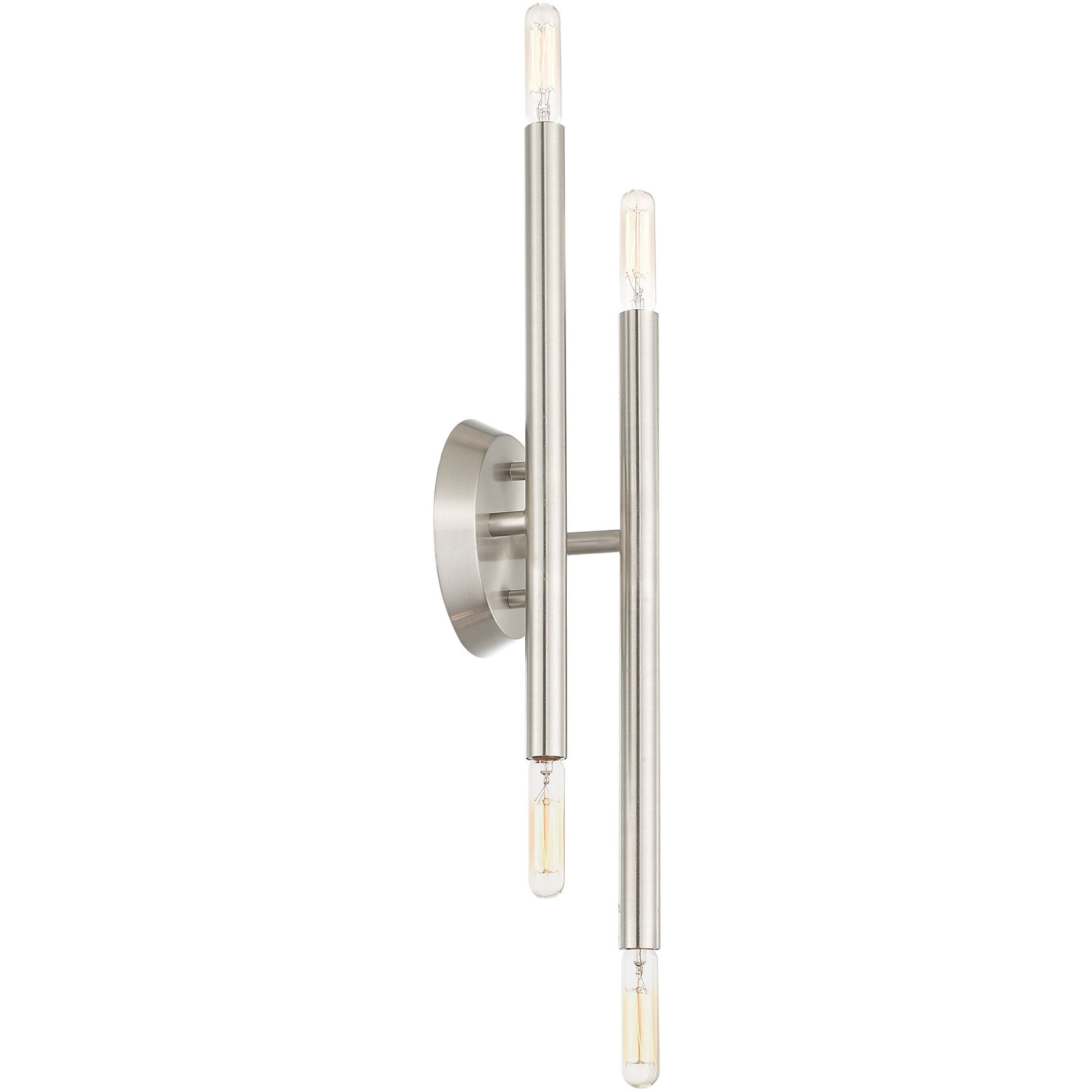 Soho 4 Light 5 inch Brushed Nickel ADA Sconce Wall Light