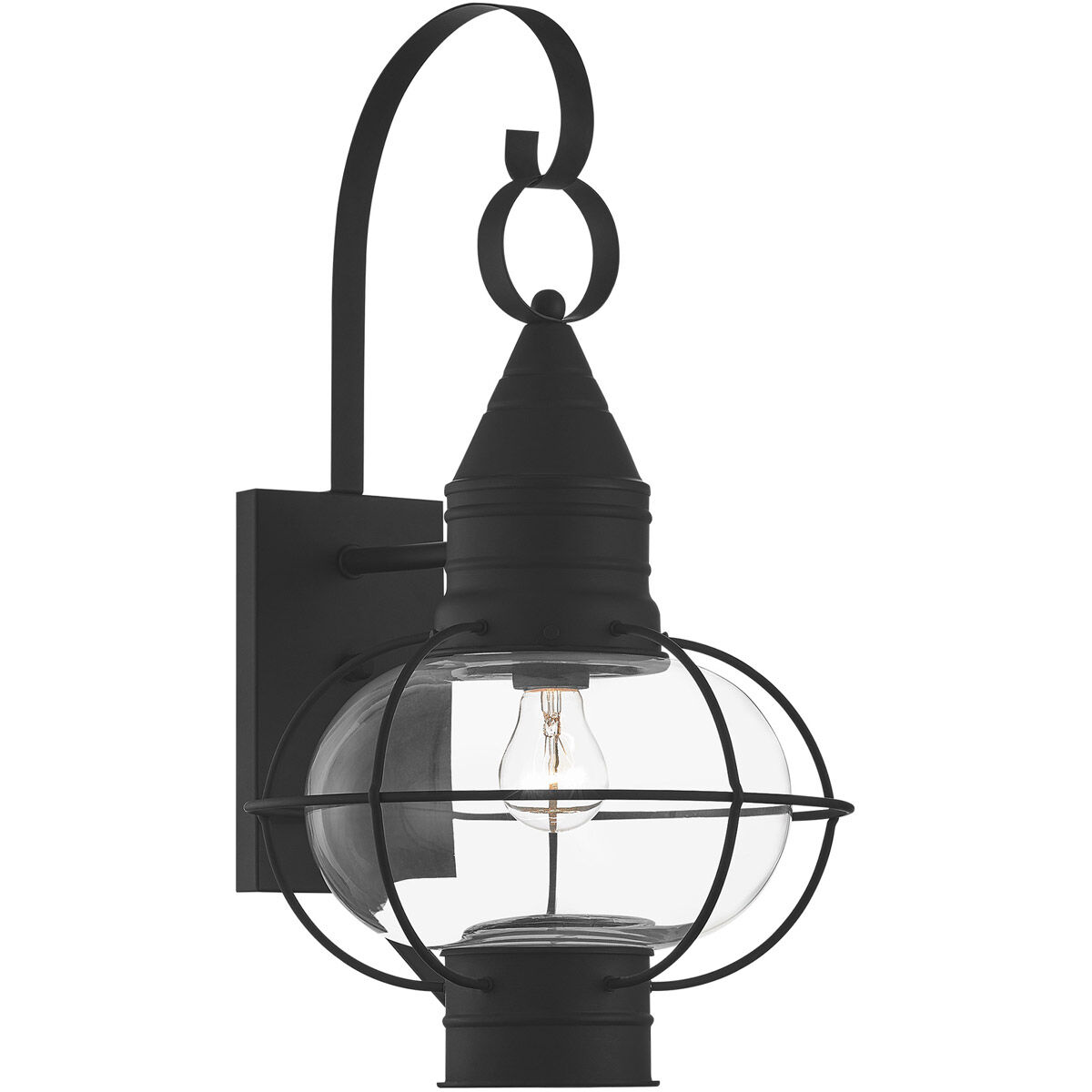 Newburyport 1 Light 21 inch Black Outdoor Wall Lantern