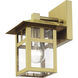 Crestlake 1 Light 8.5 inch Satin Gold Outdoor Wall Lantern