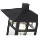 Crestlake 1 Light 11.75 inch Textured Black Outdoor Post Top Lantern