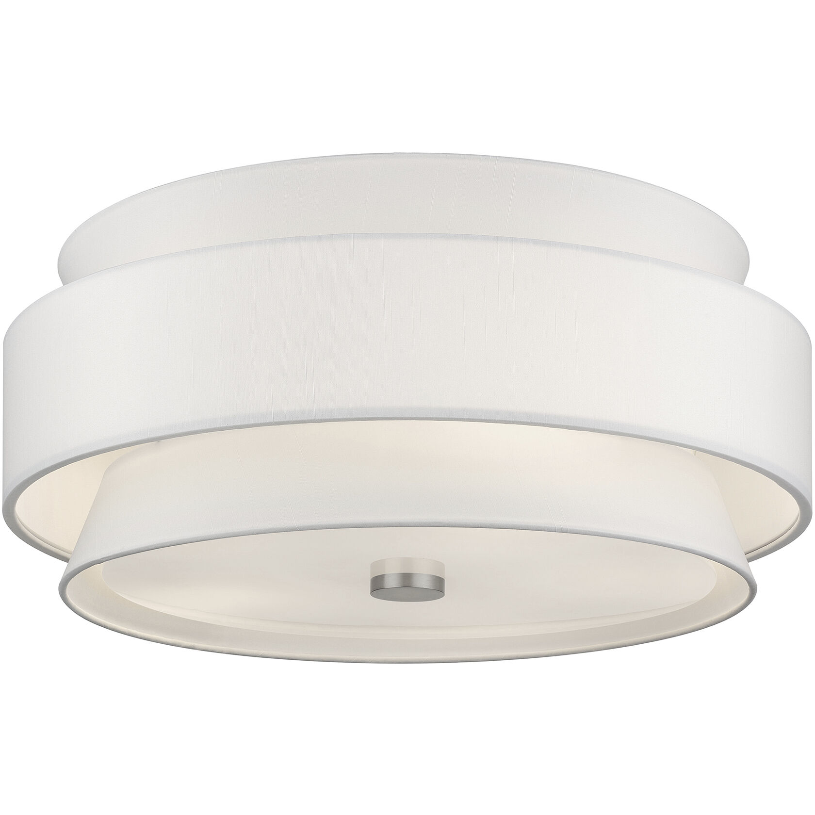Fontana 5 Light 21 inch Brushed Nickel Semi-Flush Ceiling Light