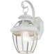 Monterey 1 Light 12.5 inch White Outdoor Wall Lantern