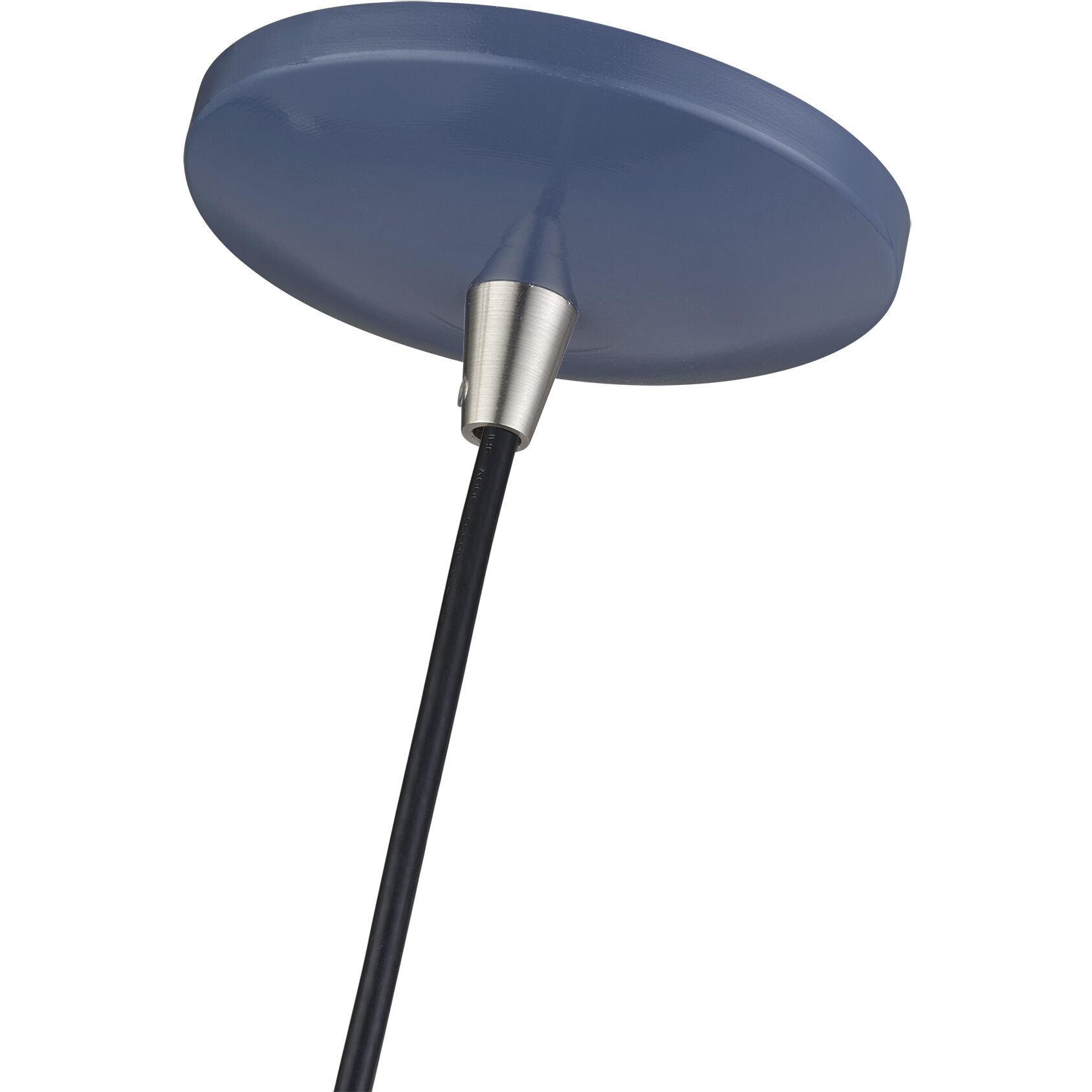 Kuppola 9.25 inch Ocean Blue with Brushed Nickel Accents Pendant Ceiling Light, Globe