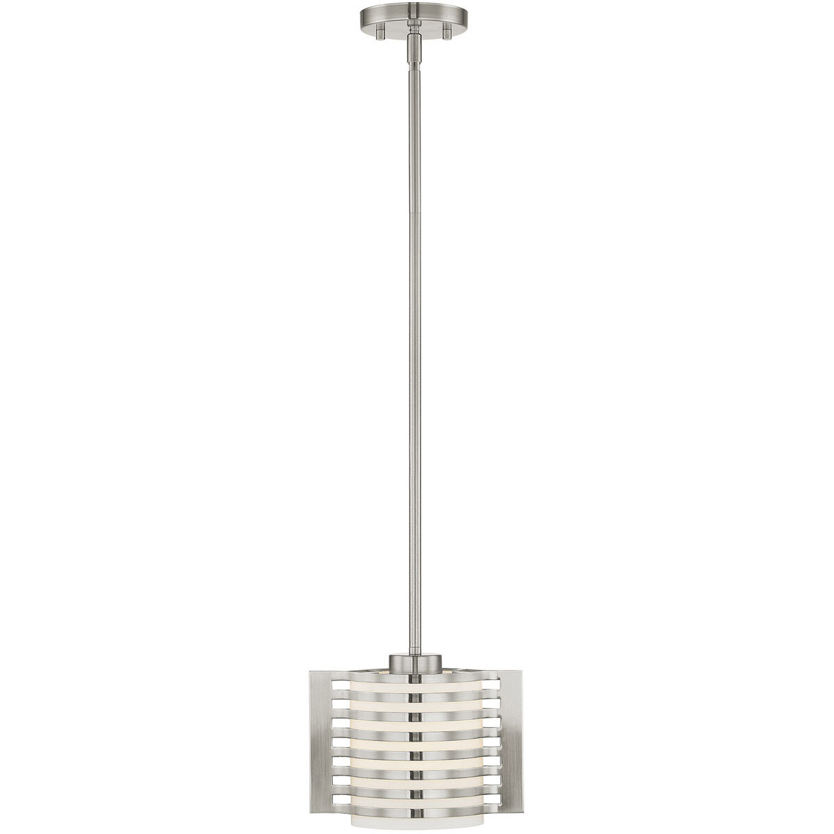 Hilliard 1 Light 5 inch Brushed Nickel Mini Pendant Ceiling Light
