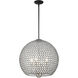 Cassandra 4 Light 20 inch Black Pendant Ceiling Light