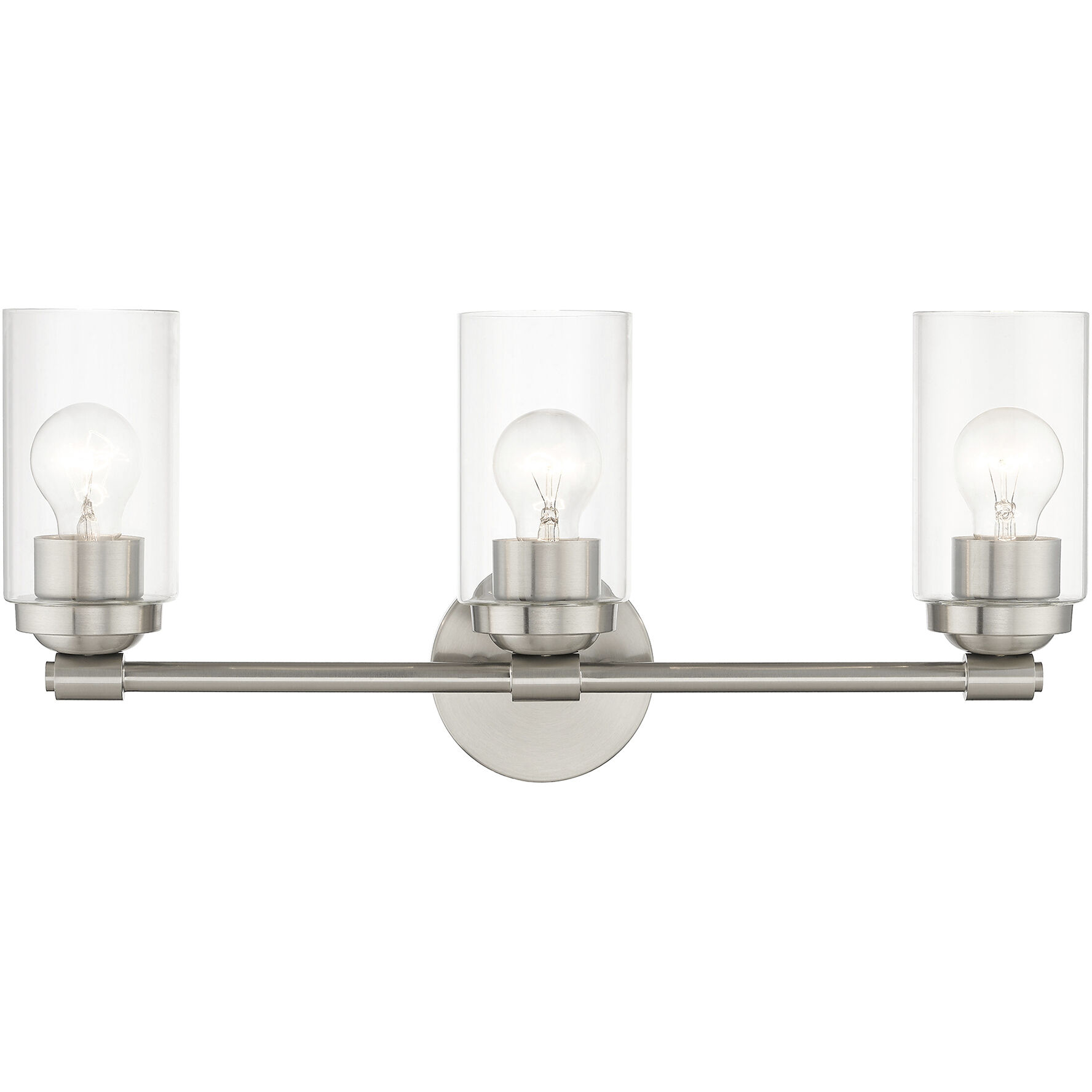 Whittier 3 Light 22 inch Brushed Nickel Vanity Sconce Wall Light