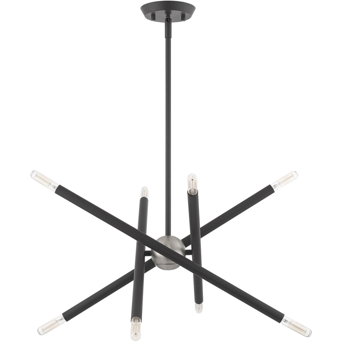 Soho 8 Light 19.5 inch Scandinavian Gray Chandelier Ceiling Light