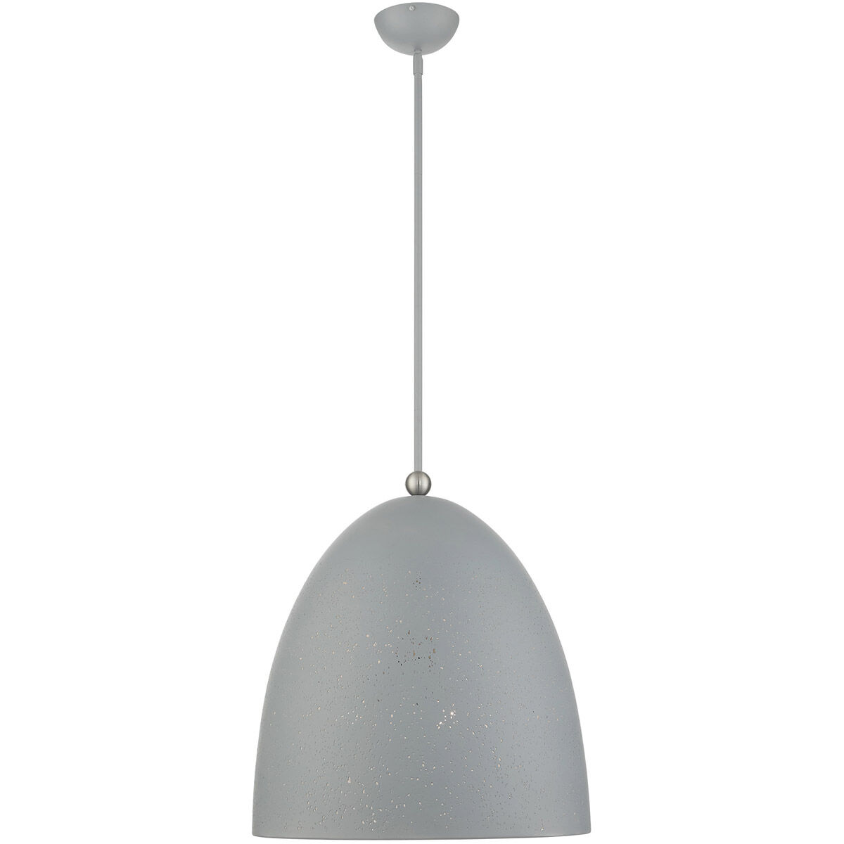 Arlington 3 Light 19 inch Nordic Gray with Brushed Nickel Accents Pendant Ceiling Light